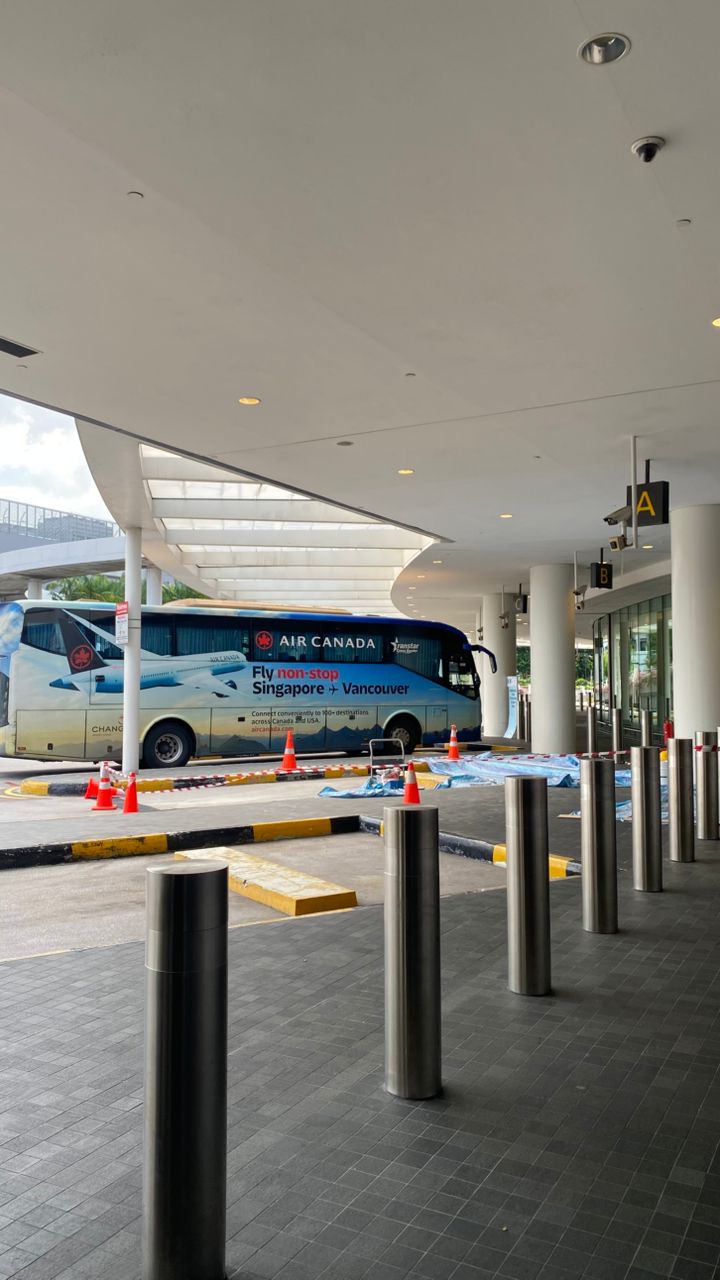 Boarding platform at Changi Airport Coach Bay